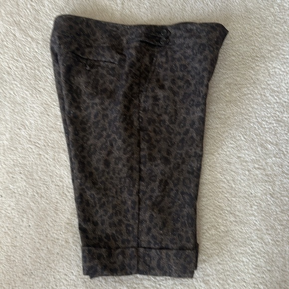 Vintage The Limited Cassidy Fit Tweet Animal Print Bermuda Shorts Size 10 - Picture 8 of 14
